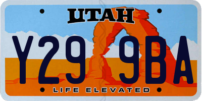 UT license plate Y299BA