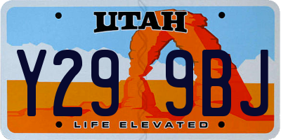 UT license plate Y299BJ