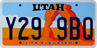 UT license plate Y299BQ