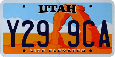 UT license plate Y299CA