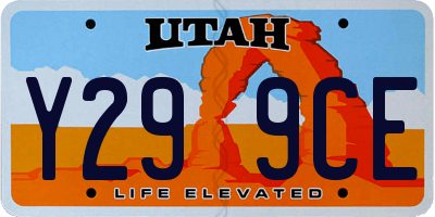 UT license plate Y299CE