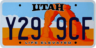 UT license plate Y299CF