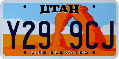 UT license plate Y299CJ