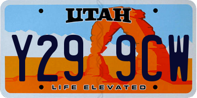 UT license plate Y299CW