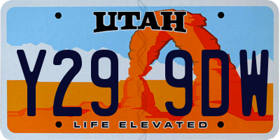 UT license plate Y299DW