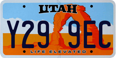 UT license plate Y299EC