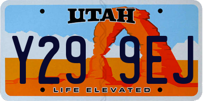 UT license plate Y299EJ