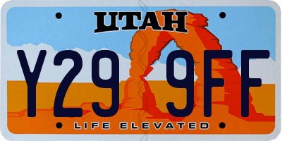 UT license plate Y299FF
