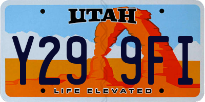 UT license plate Y299FI