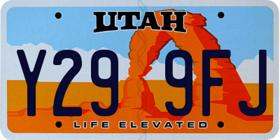 UT license plate Y299FJ