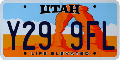 UT license plate Y299FL