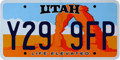 UT license plate Y299FP