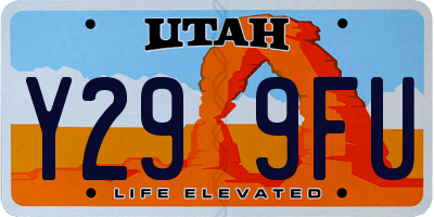 UT license plate Y299FU
