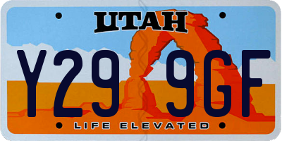 UT license plate Y299GF