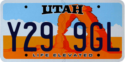 UT license plate Y299GL