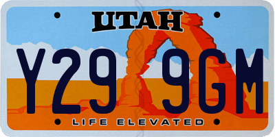 UT license plate Y299GM