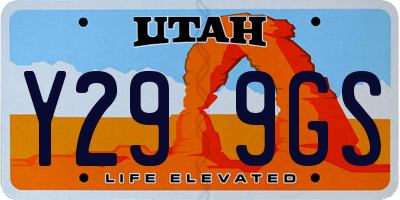UT license plate Y299GS
