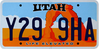 UT license plate Y299HA