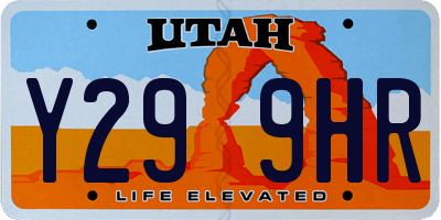 UT license plate Y299HR
