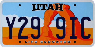 UT license plate Y299IC