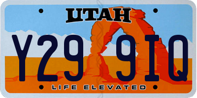 UT license plate Y299IQ