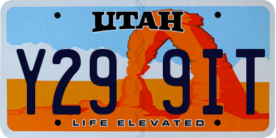 UT license plate Y299IT