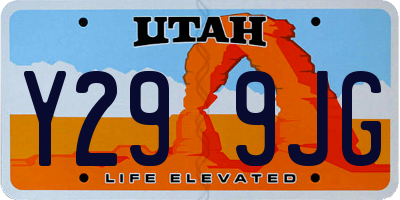UT license plate Y299JG