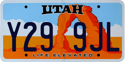 UT license plate Y299JL