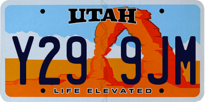UT license plate Y299JM