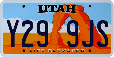 UT license plate Y299JS