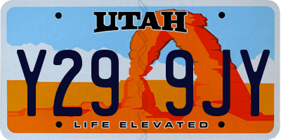 UT license plate Y299JY