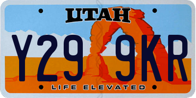 UT license plate Y299KR