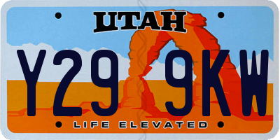 UT license plate Y299KW