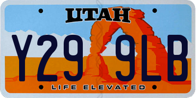 UT license plate Y299LB