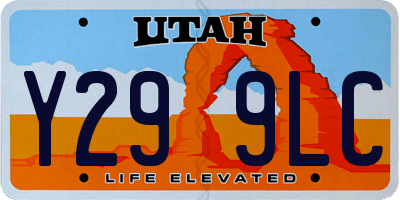 UT license plate Y299LC