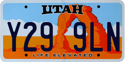 UT license plate Y299LN