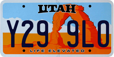 UT license plate Y299LO