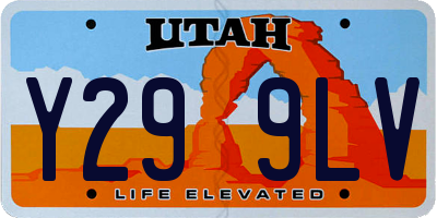UT license plate Y299LV