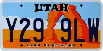 UT license plate Y299LW