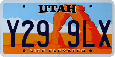 UT license plate Y299LX
