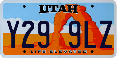 UT license plate Y299LZ
