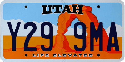 UT license plate Y299MA