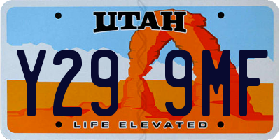 UT license plate Y299MF