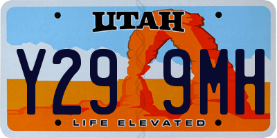 UT license plate Y299MH