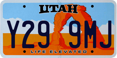 UT license plate Y299MJ