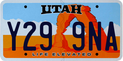 UT license plate Y299NA