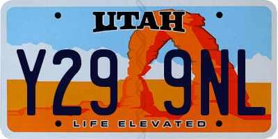 UT license plate Y299NL
