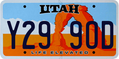 UT license plate Y299OD