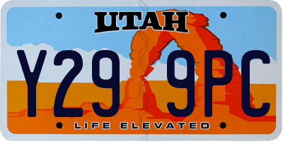 UT license plate Y299PC