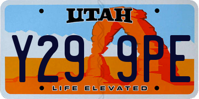 UT license plate Y299PE